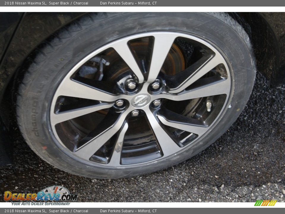 2018 Nissan Maxima SL Super Black / Charcoal Photo #23
