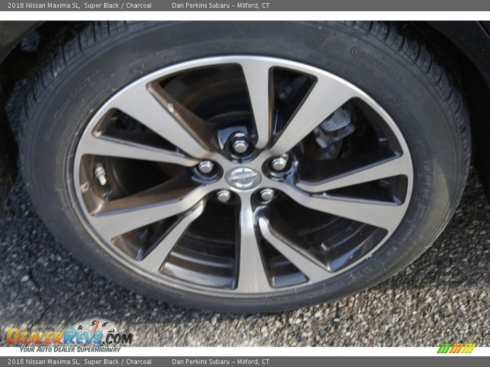 2018 Nissan Maxima SL Super Black / Charcoal Photo #24