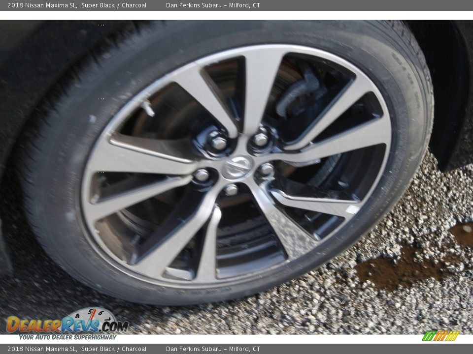 2018 Nissan Maxima SL Super Black / Charcoal Photo #25