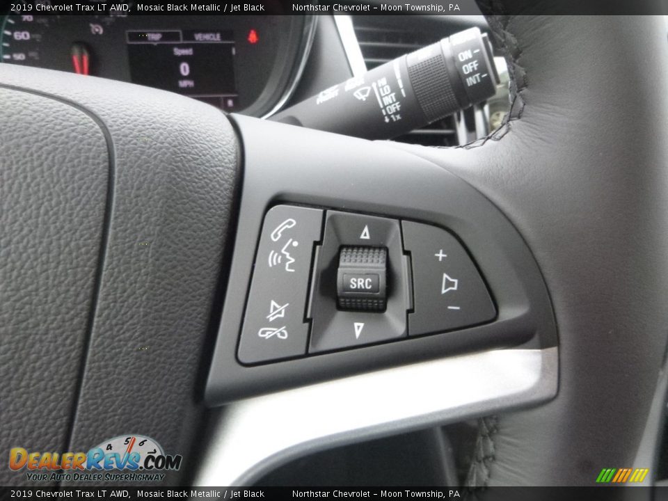 2019 Chevrolet Trax LT AWD Mosaic Black Metallic / Jet Black Photo #19