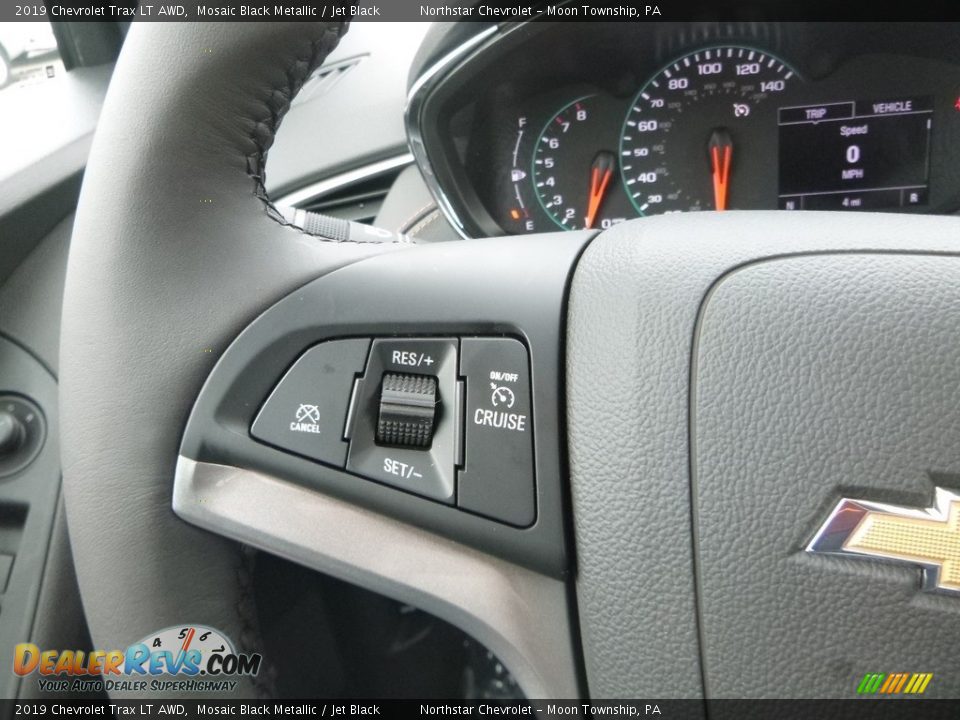 2019 Chevrolet Trax LT AWD Mosaic Black Metallic / Jet Black Photo #20