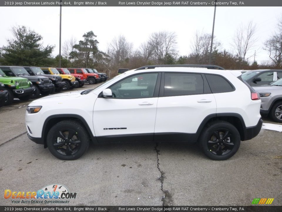 2019 Jeep Cherokee Latitude Plus 4x4 Bright White / Black Photo #2