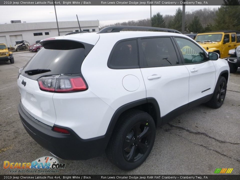 2019 Jeep Cherokee Latitude Plus 4x4 Bright White / Black Photo #5