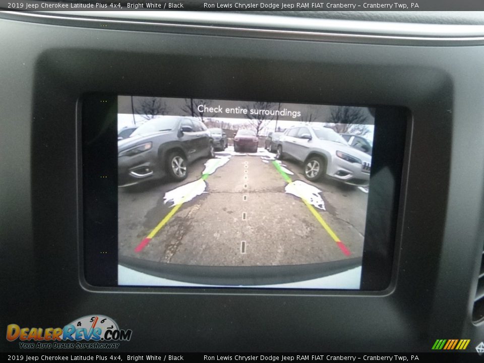 2019 Jeep Cherokee Latitude Plus 4x4 Bright White / Black Photo #17
