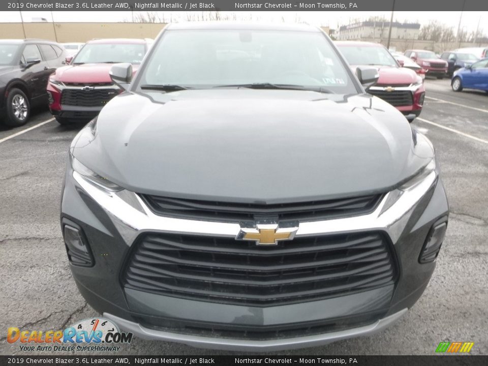2019 Chevrolet Blazer 3.6L Leather AWD Nightfall Metallic / Jet Black Photo #8