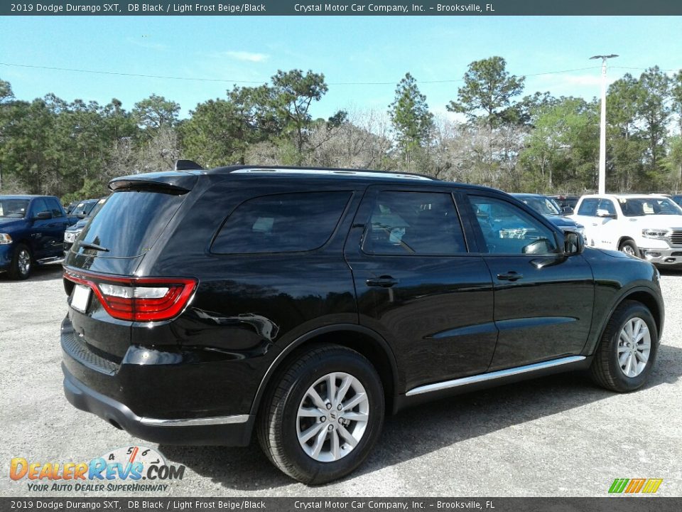 2019 Dodge Durango SXT DB Black / Light Frost Beige/Black Photo #5