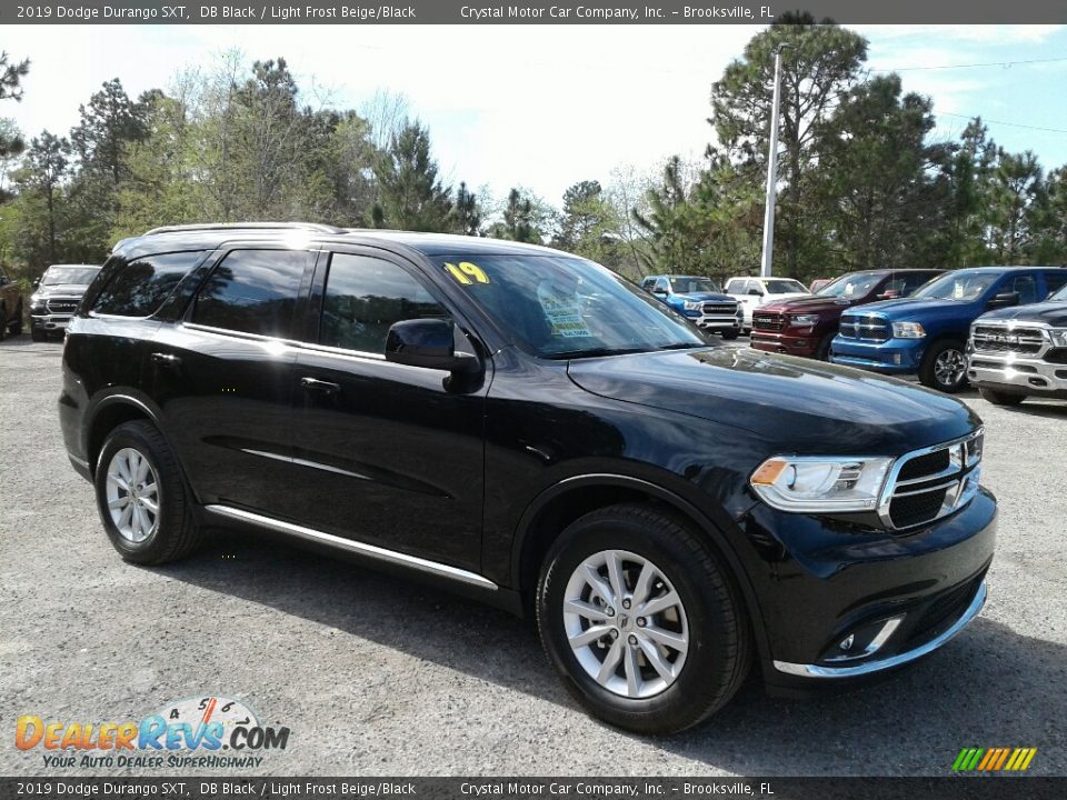 2019 Dodge Durango SXT DB Black / Light Frost Beige/Black Photo #7