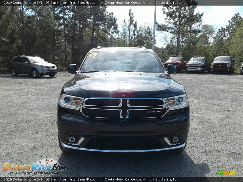 2019 Dodge Durango SXT DB Black / Light Frost Beige/Black Photo #8