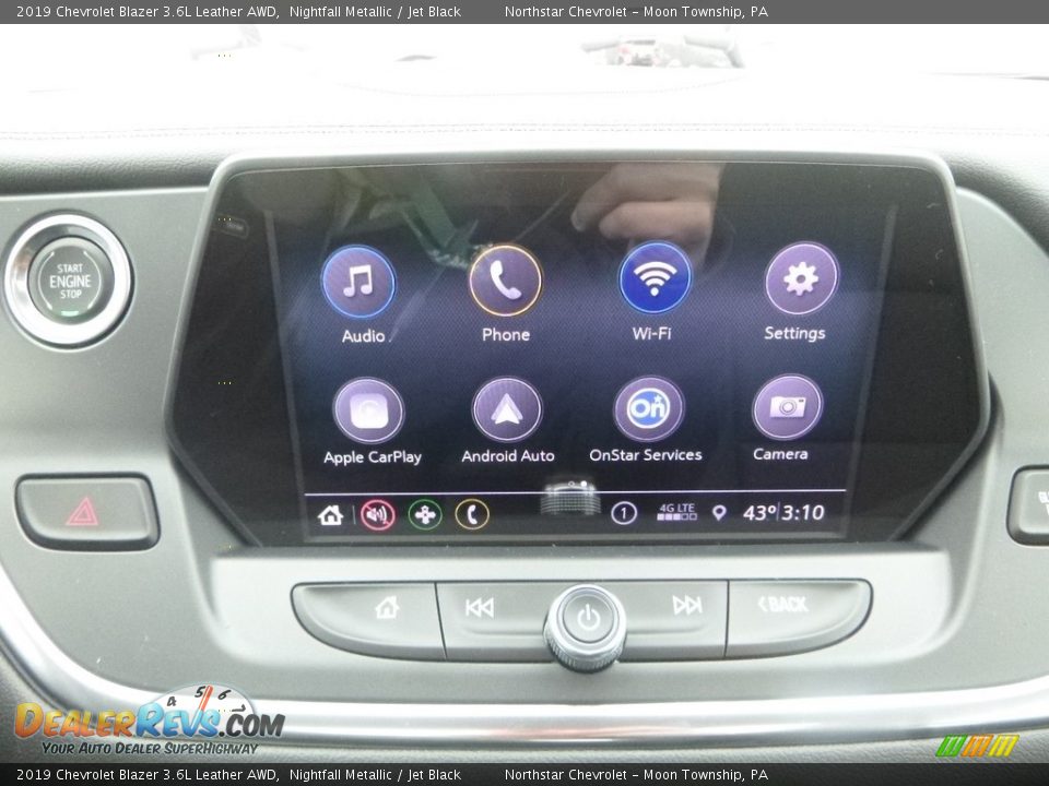 2019 Chevrolet Blazer 3.6L Leather AWD Nightfall Metallic / Jet Black Photo #18
