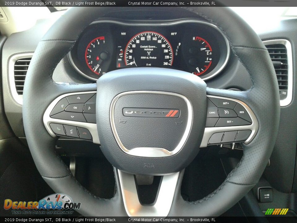 2019 Dodge Durango SXT DB Black / Light Frost Beige/Black Photo #14
