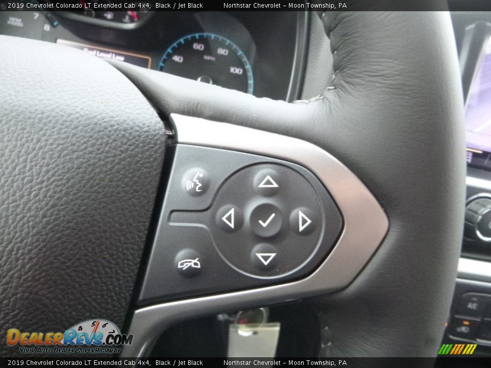 2019 Chevrolet Colorado LT Extended Cab 4x4 Black / Jet Black Photo #18