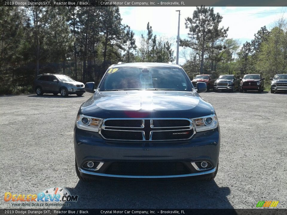 2019 Dodge Durango SXT Reactor Blue / Black Photo #8
