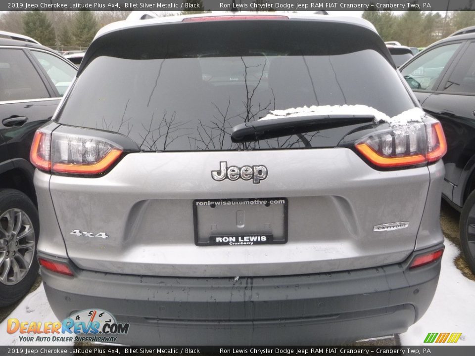 2019 Jeep Cherokee Latitude Plus 4x4 Billet Silver Metallic / Black Photo #4