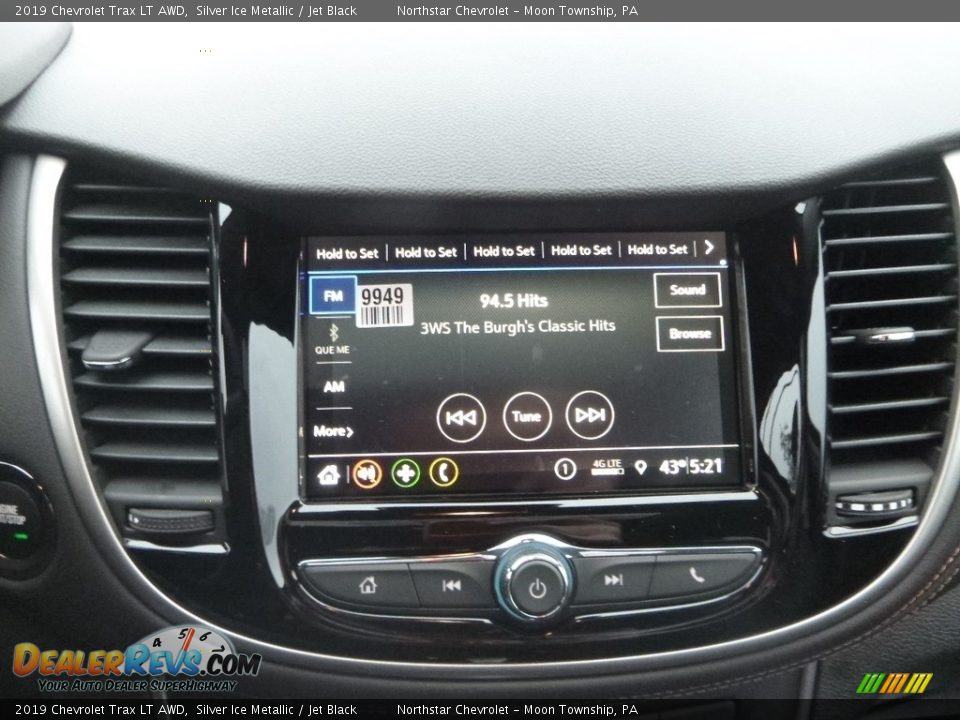 2019 Chevrolet Trax LT AWD Silver Ice Metallic / Jet Black Photo #18