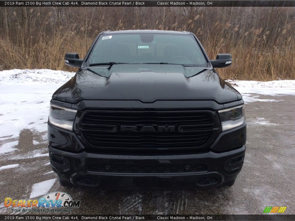 2019 Ram 1500 Big Horn Crew Cab 4x4 Diamond Black Crystal Pearl / Black Photo #2