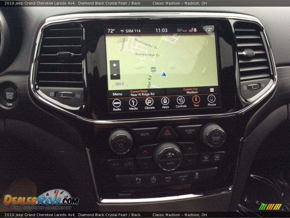 2019 Jeep Grand Cherokee Laredo 4x4 Diamond Black Crystal Pearl / Black Photo #16