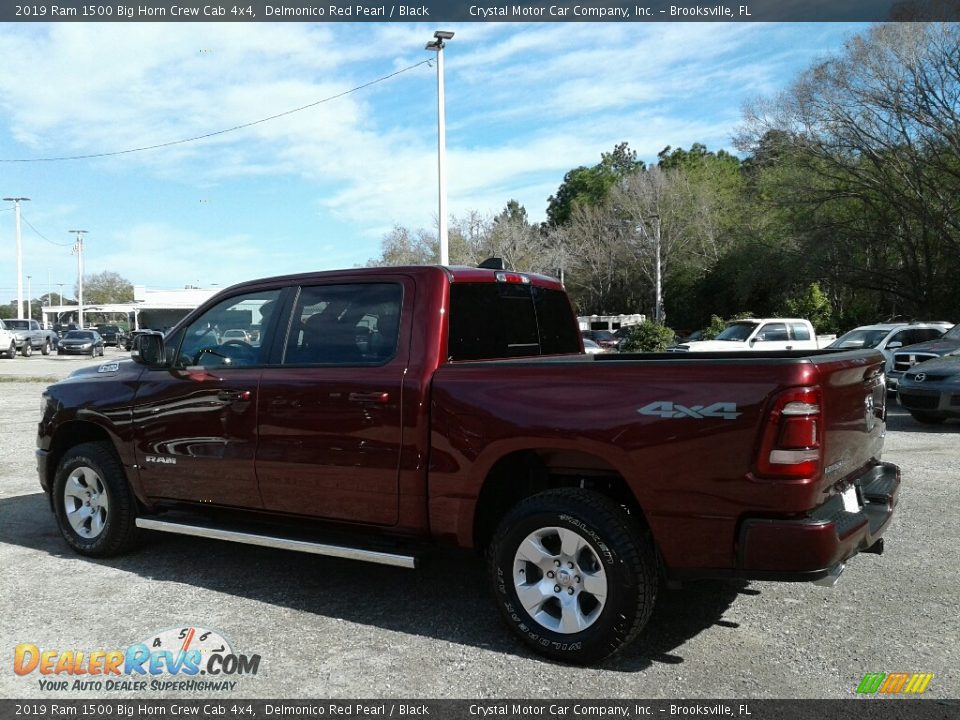 2019 Ram 1500 Big Horn Crew Cab 4x4 Delmonico Red Pearl / Black Photo #3