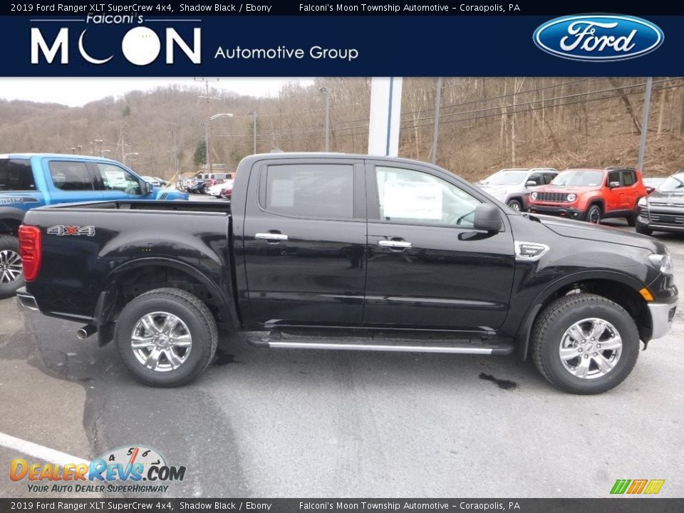 2019 Ford Ranger XLT SuperCrew 4x4 Shadow Black / Ebony Photo #1