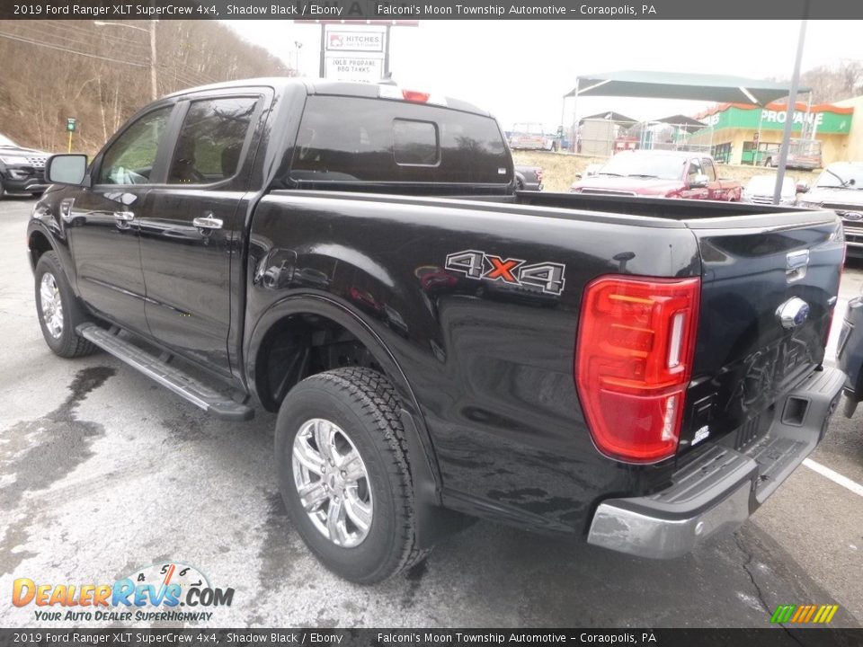 2019 Ford Ranger XLT SuperCrew 4x4 Shadow Black / Ebony Photo #4
