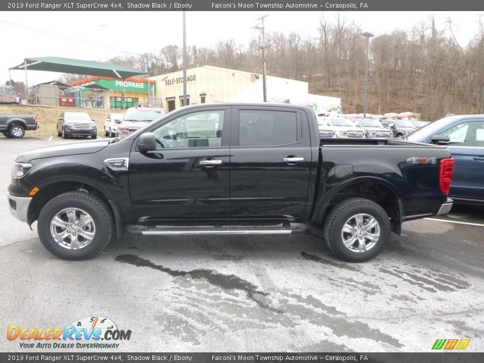 2019 Ford Ranger XLT SuperCrew 4x4 Shadow Black / Ebony Photo #6