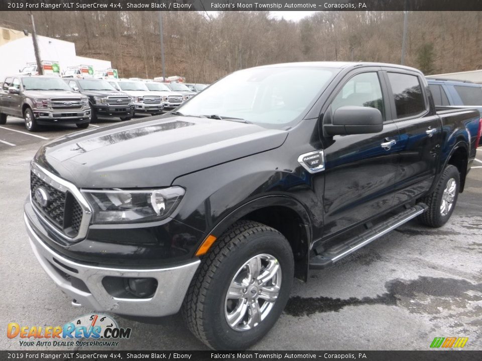 2019 Ford Ranger XLT SuperCrew 4x4 Shadow Black / Ebony Photo #7