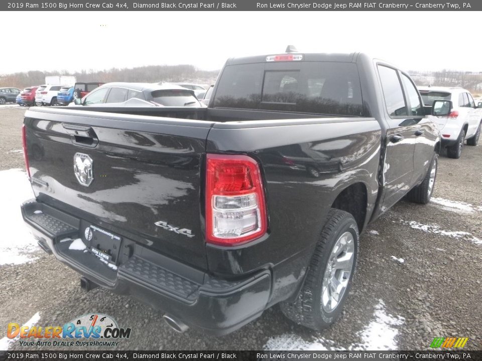 2019 Ram 1500 Big Horn Crew Cab 4x4 Diamond Black Crystal Pearl / Black Photo #5