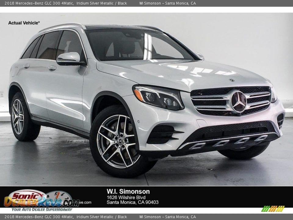 2018 Mercedes-Benz GLC 300 4Matic Iridium Silver Metallic / Black Photo #1