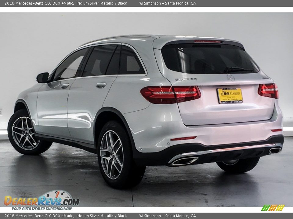 2018 Mercedes-Benz GLC 300 4Matic Iridium Silver Metallic / Black Photo #2