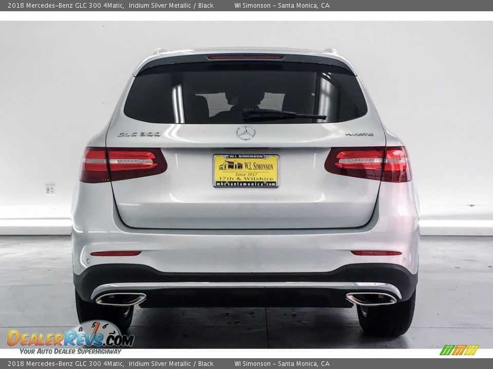 2018 Mercedes-Benz GLC 300 4Matic Iridium Silver Metallic / Black Photo #3