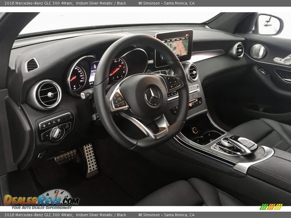 2018 Mercedes-Benz GLC 300 4Matic Iridium Silver Metallic / Black Photo #4