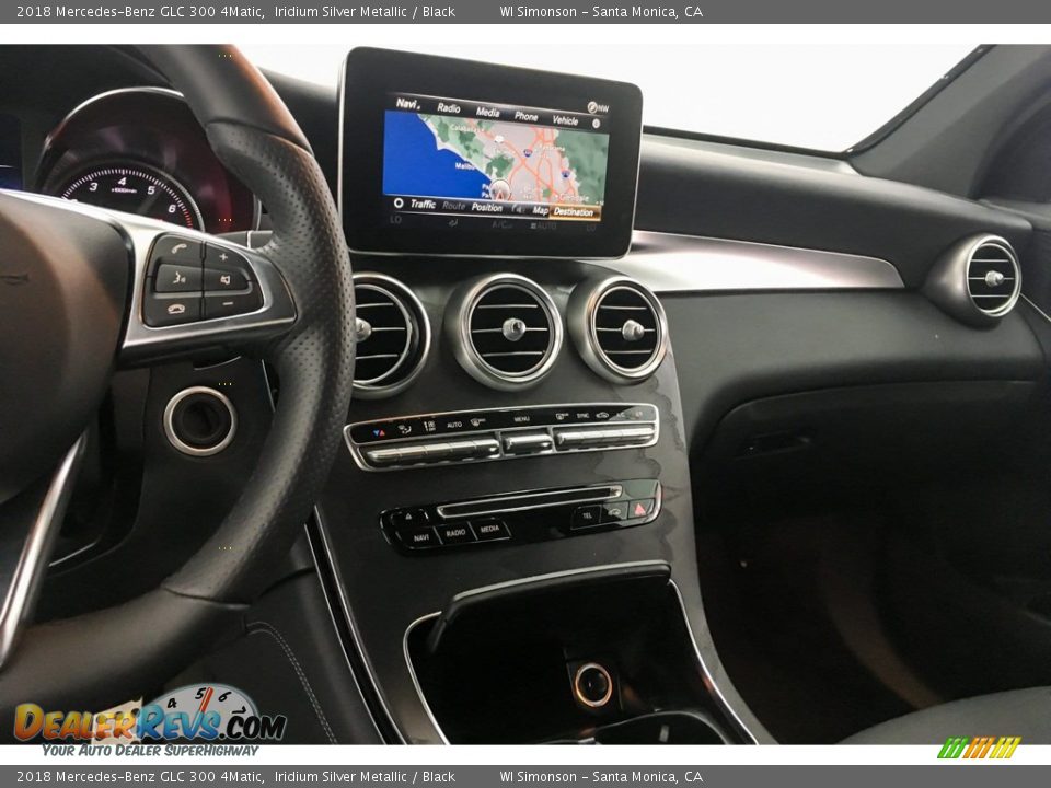 2018 Mercedes-Benz GLC 300 4Matic Iridium Silver Metallic / Black Photo #6