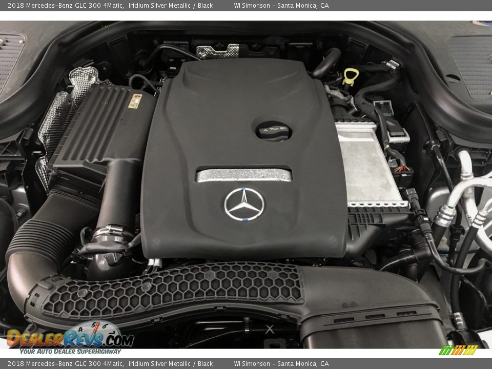 2018 Mercedes-Benz GLC 300 4Matic Iridium Silver Metallic / Black Photo #8