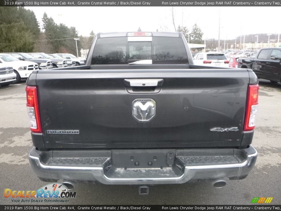 2019 Ram 1500 Big Horn Crew Cab 4x4 Granite Crystal Metallic / Black/Diesel Gray Photo #5