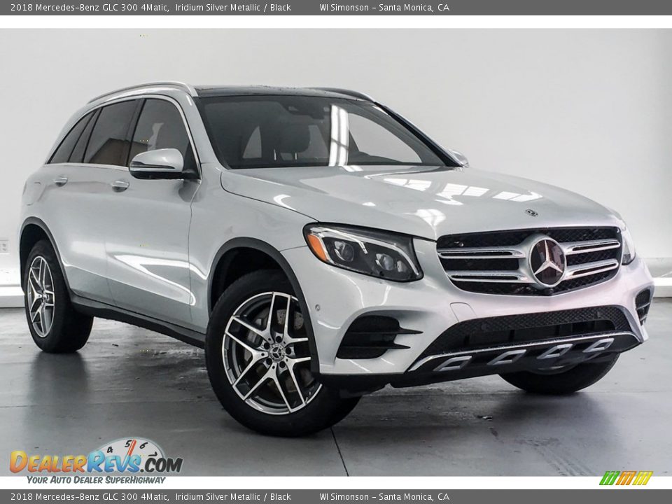 2018 Mercedes-Benz GLC 300 4Matic Iridium Silver Metallic / Black Photo #11