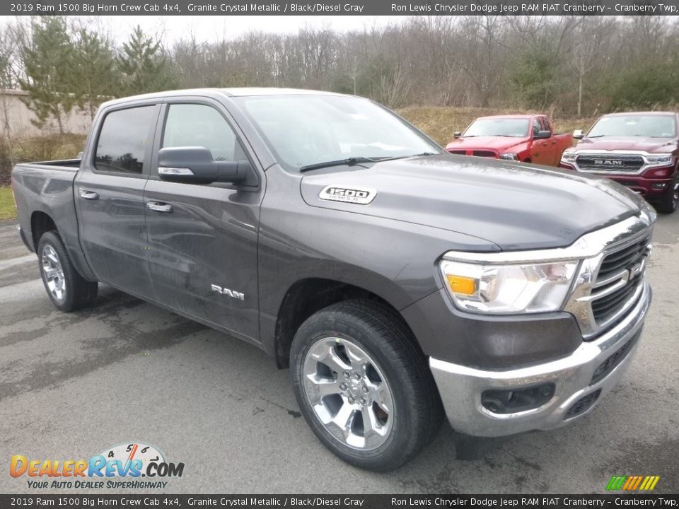 2019 Ram 1500 Big Horn Crew Cab 4x4 Granite Crystal Metallic / Black/Diesel Gray Photo #8