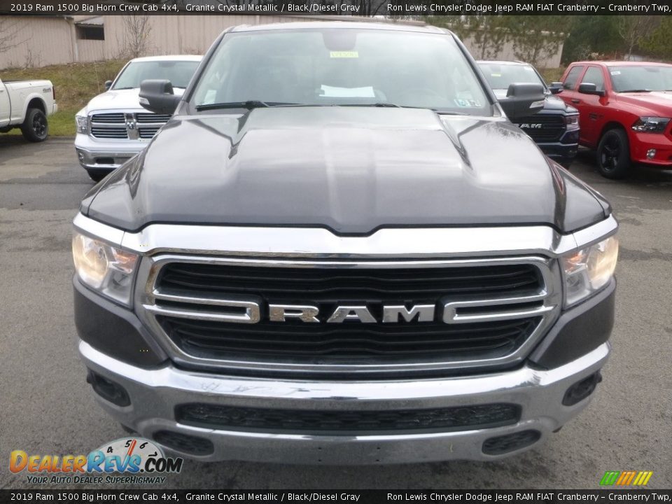 2019 Ram 1500 Big Horn Crew Cab 4x4 Granite Crystal Metallic / Black/Diesel Gray Photo #9