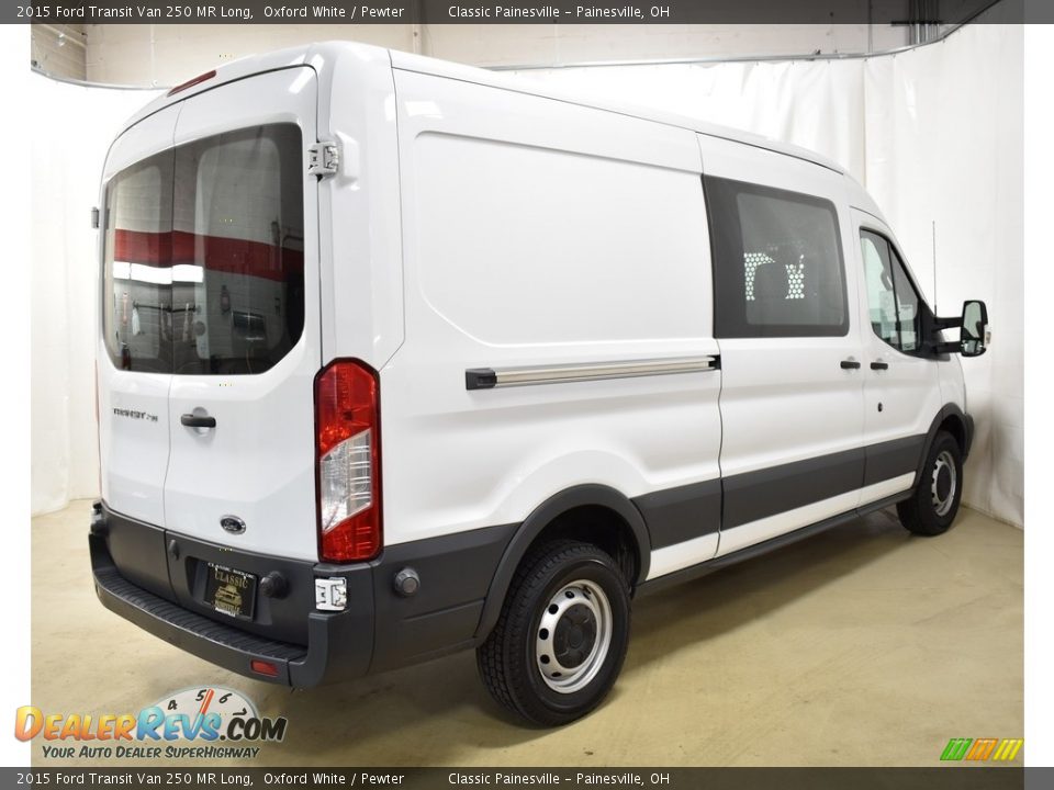 2015 Ford Transit Van 250 MR Long Oxford White / Pewter Photo #2