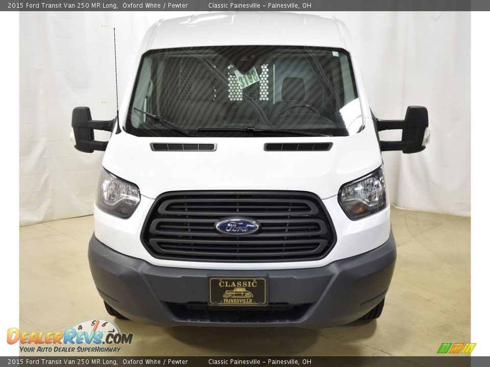 2015 Ford Transit Van 250 MR Long Oxford White / Pewter Photo #4