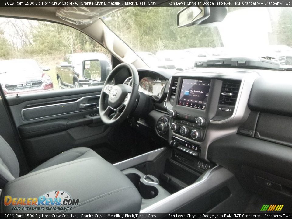 2019 Ram 1500 Big Horn Crew Cab 4x4 Granite Crystal Metallic / Black/Diesel Gray Photo #12