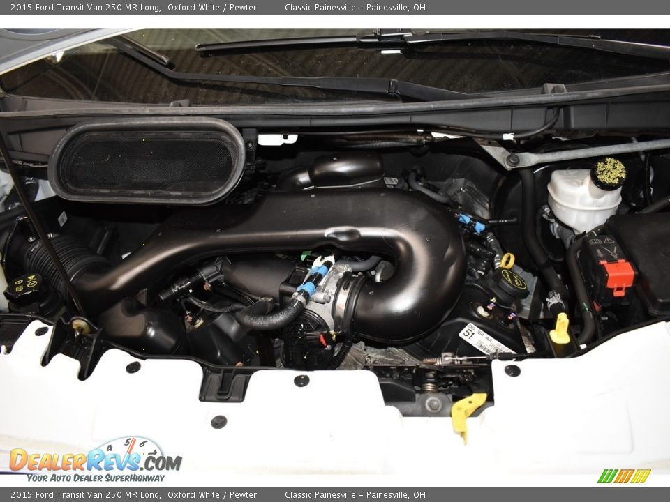 2015 Ford Transit Van 250 MR Long Oxford White / Pewter Photo #6