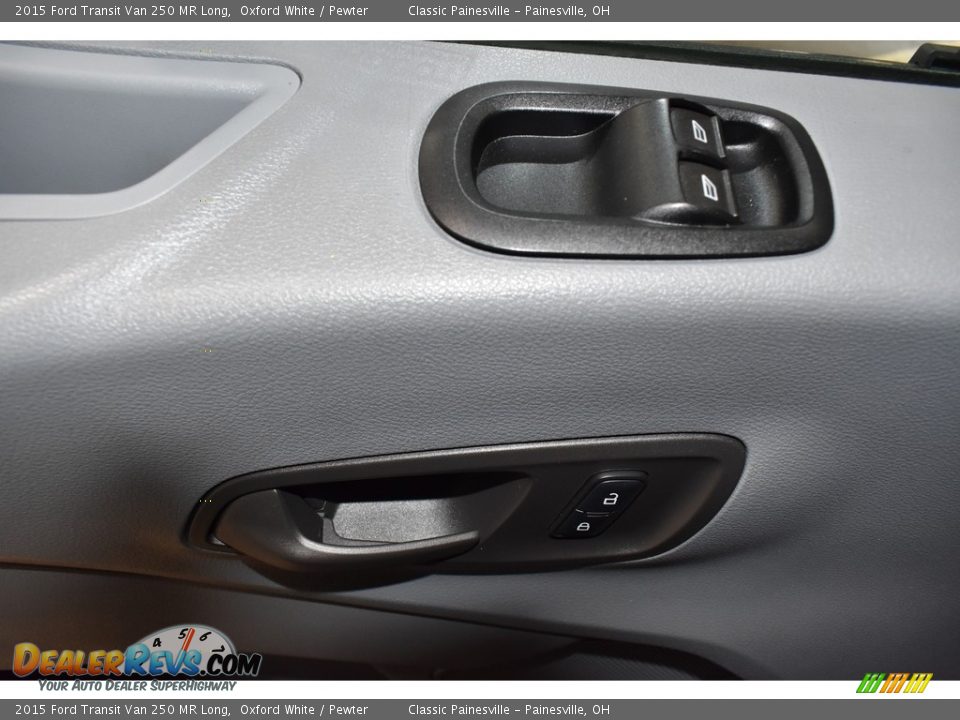 2015 Ford Transit Van 250 MR Long Oxford White / Pewter Photo #8