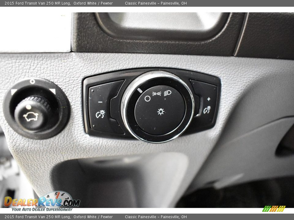 2015 Ford Transit Van 250 MR Long Oxford White / Pewter Photo #9