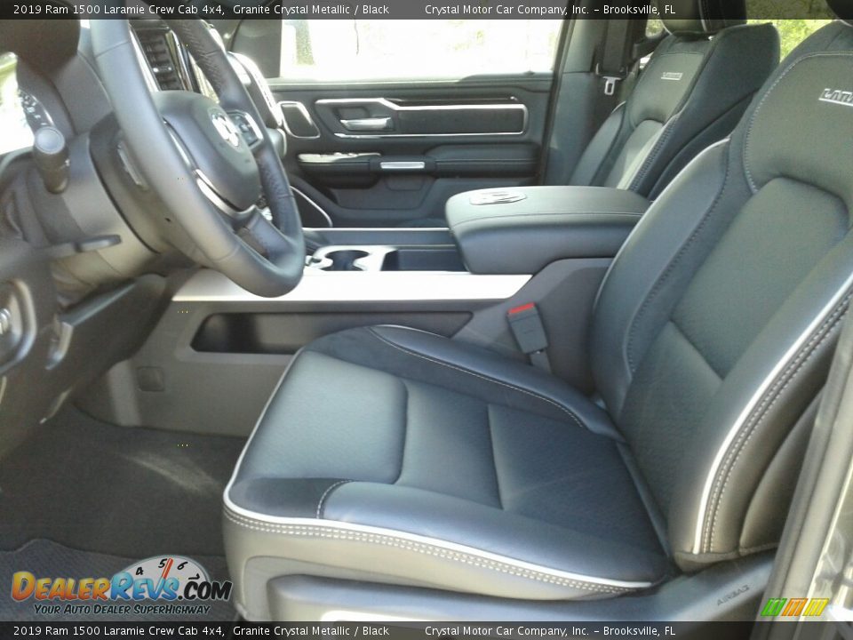 2019 Ram 1500 Laramie Crew Cab 4x4 Granite Crystal Metallic / Black Photo #9