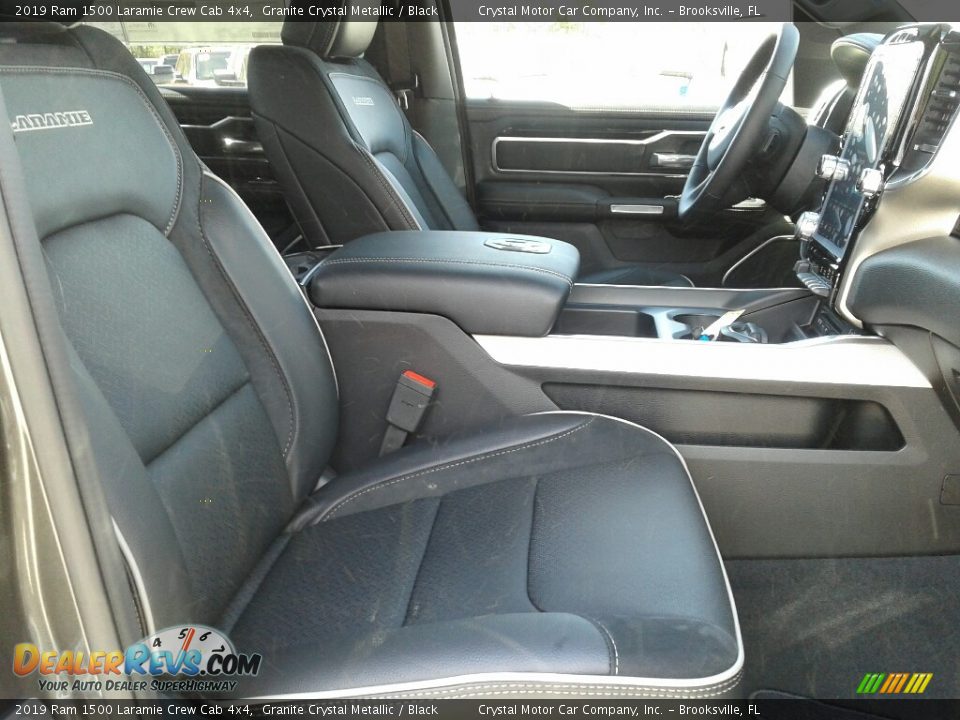 2019 Ram 1500 Laramie Crew Cab 4x4 Granite Crystal Metallic / Black Photo #12