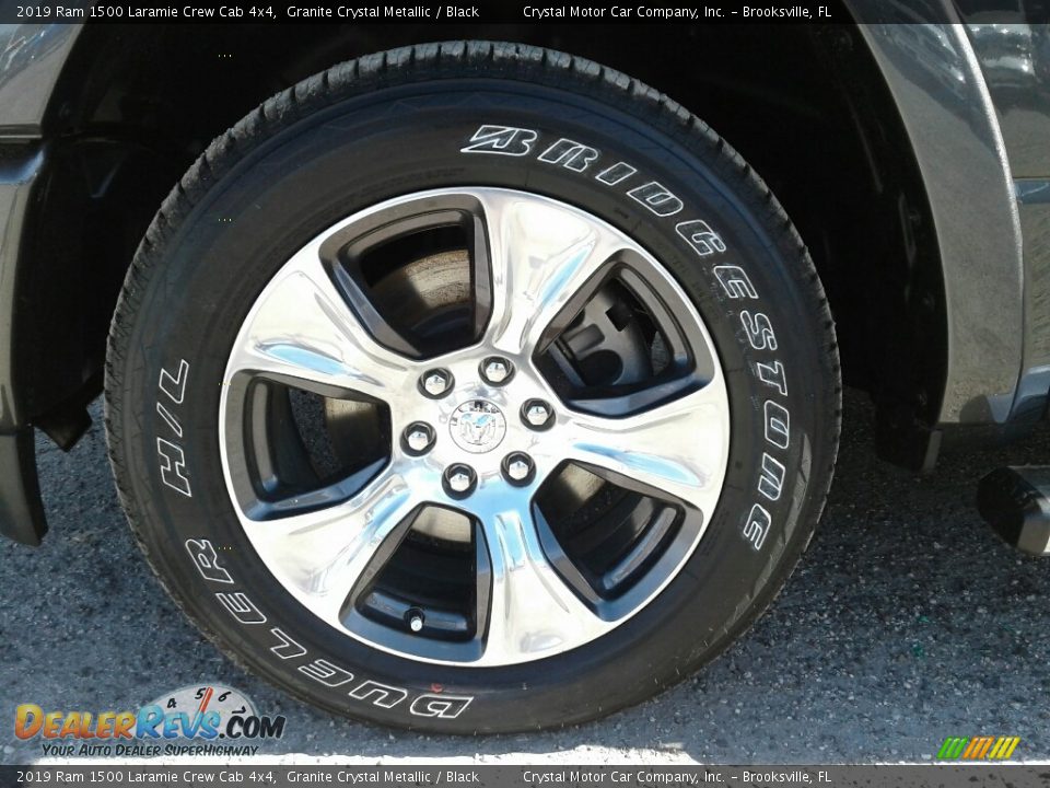 2019 Ram 1500 Laramie Crew Cab 4x4 Granite Crystal Metallic / Black Photo #20