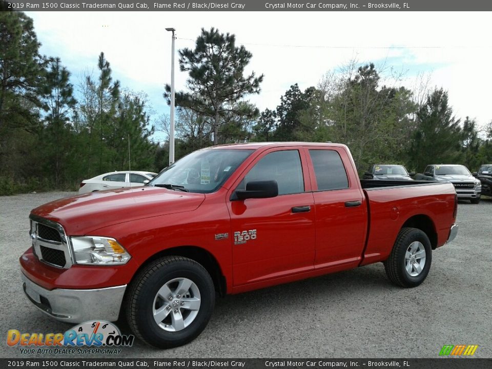 2019 Ram 1500 Classic Tradesman Quad Cab Flame Red / Black/Diesel Gray Photo #1