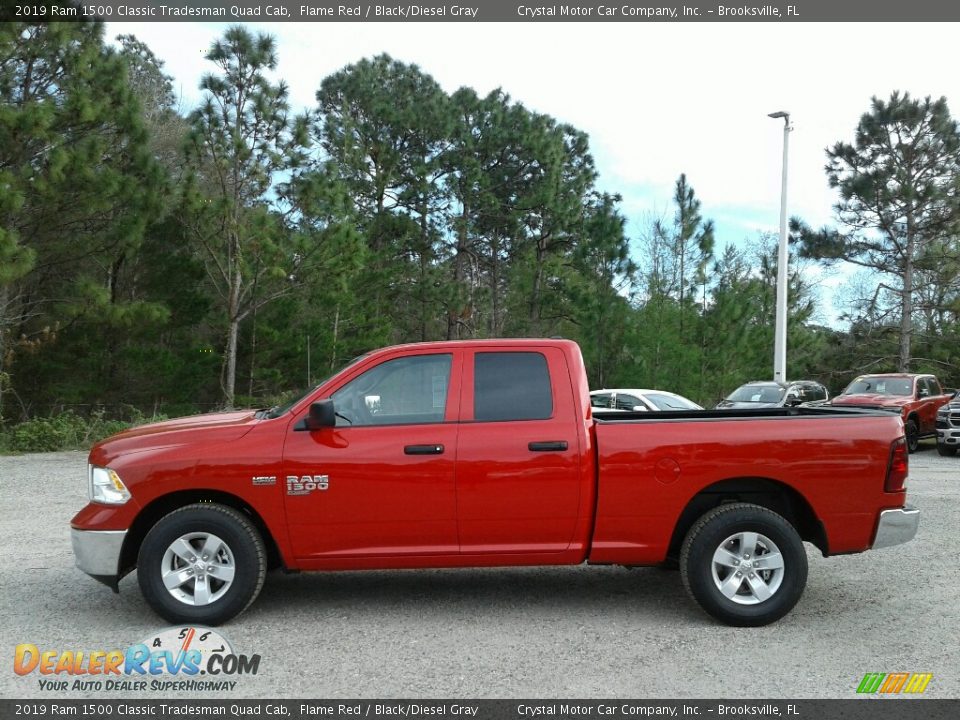 2019 Ram 1500 Classic Tradesman Quad Cab Flame Red / Black/Diesel Gray Photo #2