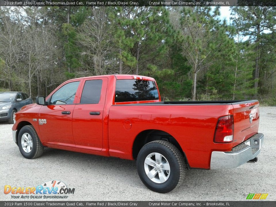 2019 Ram 1500 Classic Tradesman Quad Cab Flame Red / Black/Diesel Gray Photo #3