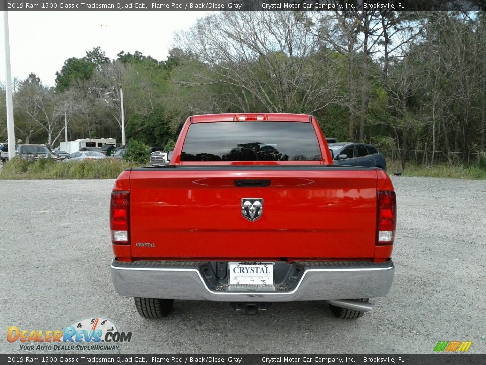 2019 Ram 1500 Classic Tradesman Quad Cab Flame Red / Black/Diesel Gray Photo #4