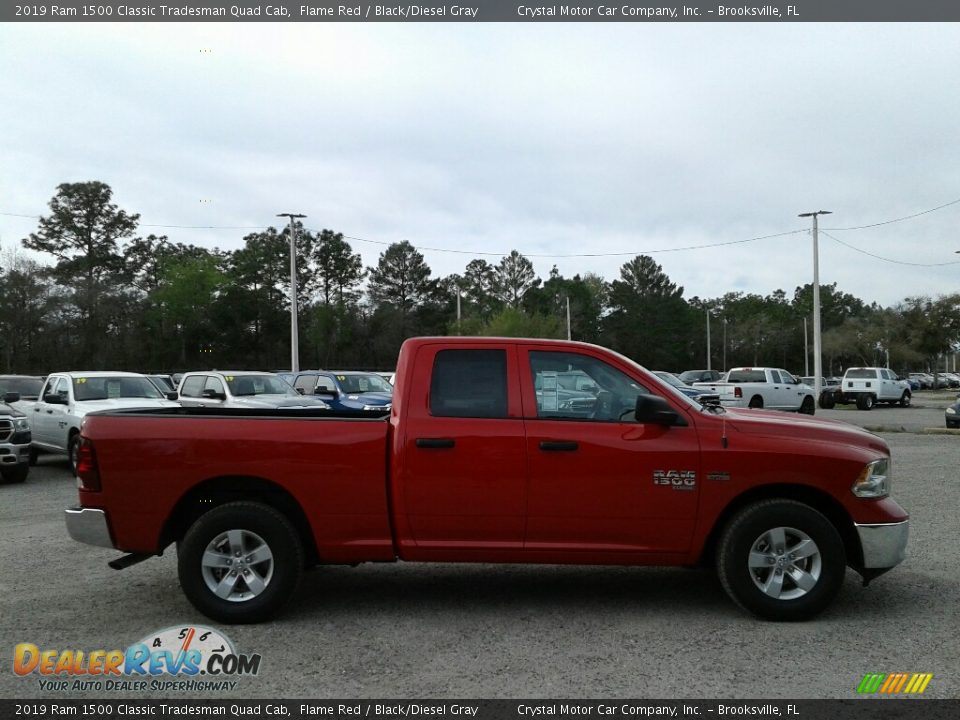 2019 Ram 1500 Classic Tradesman Quad Cab Flame Red / Black/Diesel Gray Photo #6
